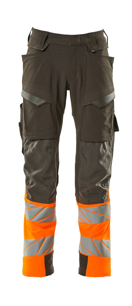 Mascot ACCELERATE SAFE  Trousers with kneepad pockets 19179 dark anthracite/hi-vis orange