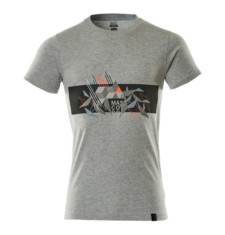 Mascot ACCELERATE SAFE  T-shirt 19182 grey-flecked/hi-vis red