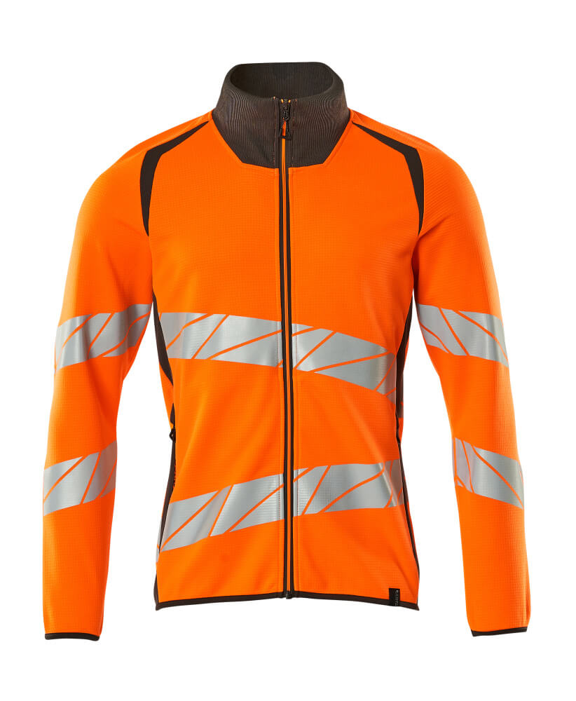 Mascot ACCELERATE SAFE  Sweatshirt with zipper 19184 hi-vis orange/dark anthracite