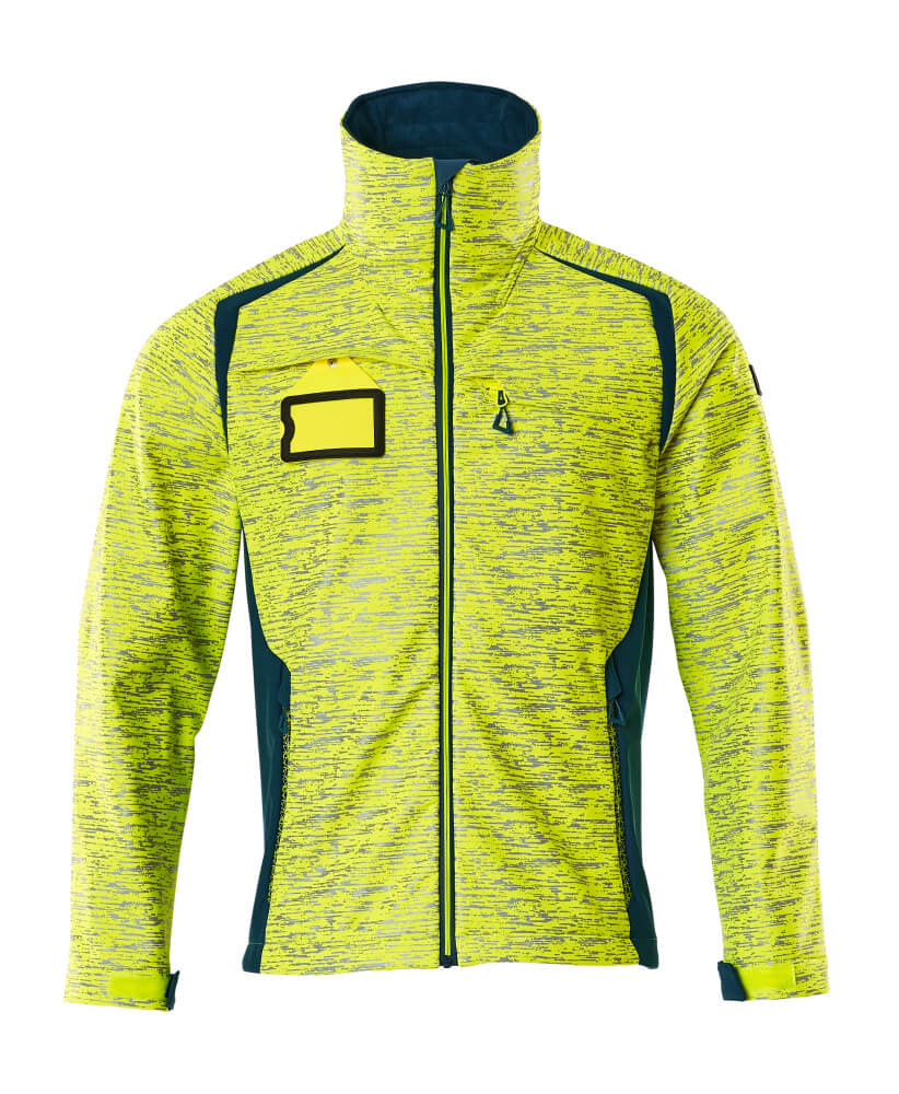 Mascot ACCELERATE SAFE  Softshell Jacket 19202 hi-vis yellow/dark petroleum