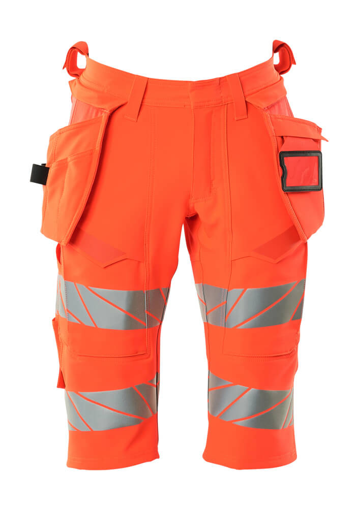 Mascot ACCELERATE SAFE  Shorts, long, with holster pockets 19349 hi-vis red