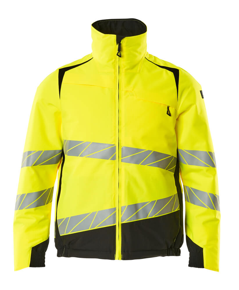 Mascot ACCELERATE SAFE  Fleece Jumper with zipper 19453 hi-vis yellow/black