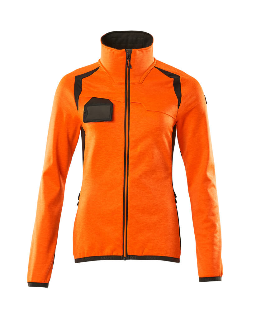 Mascot ACCELERATE SAFE  Fleece Jumper with zipper 19453 hi-vis orange/dark anthracite