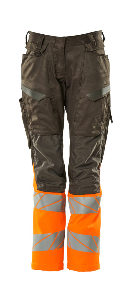 Mascot ACCELERATE SAFE  Trousers with kneepad pockets 19678 dark anthracite/hi-vis orange