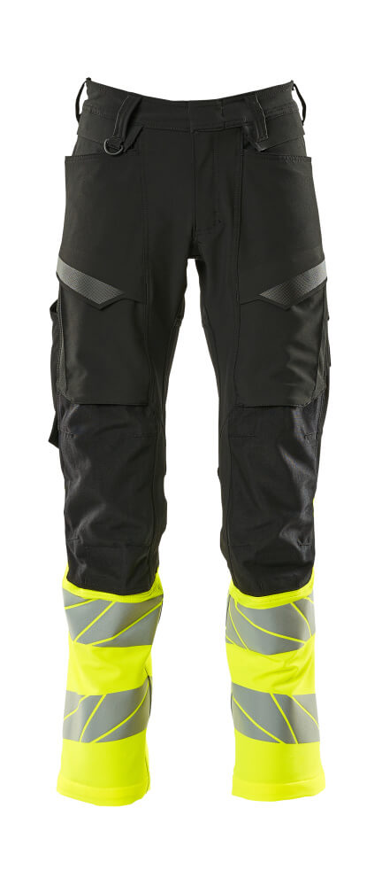 Mascot ACCELERATE SAFE  Trousers with kneepad pockets 19879 black/hi-vis yellow