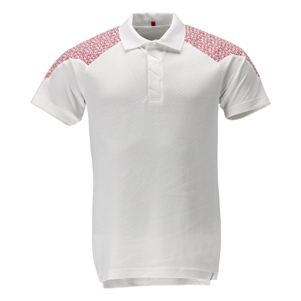 Mascot FOOD & CARE  Polo shirt 20083 white/traffic red