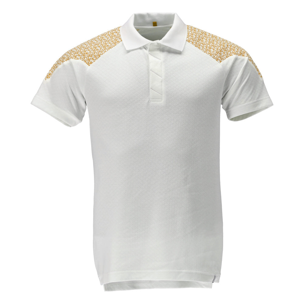 Mascot FOOD & CARE  Polo shirt 20083 white/curry gold