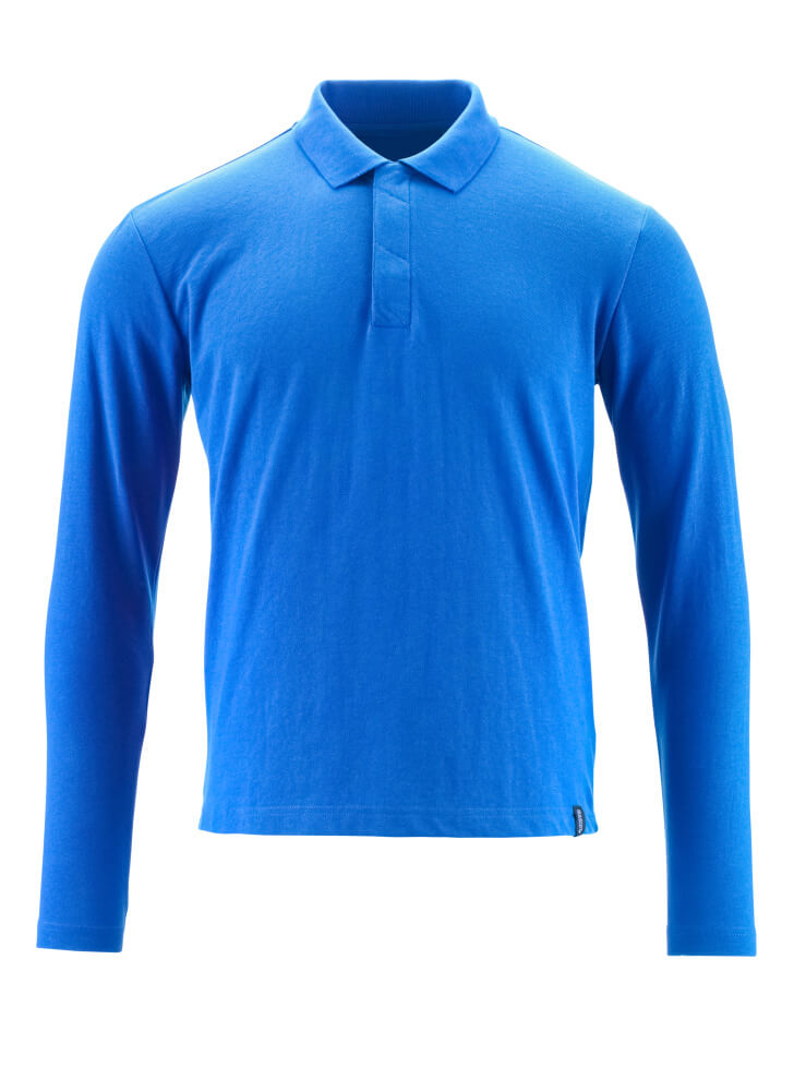 Mascot CROSSOVER  Polo Shirt, long-sleeved 20483 azure blue