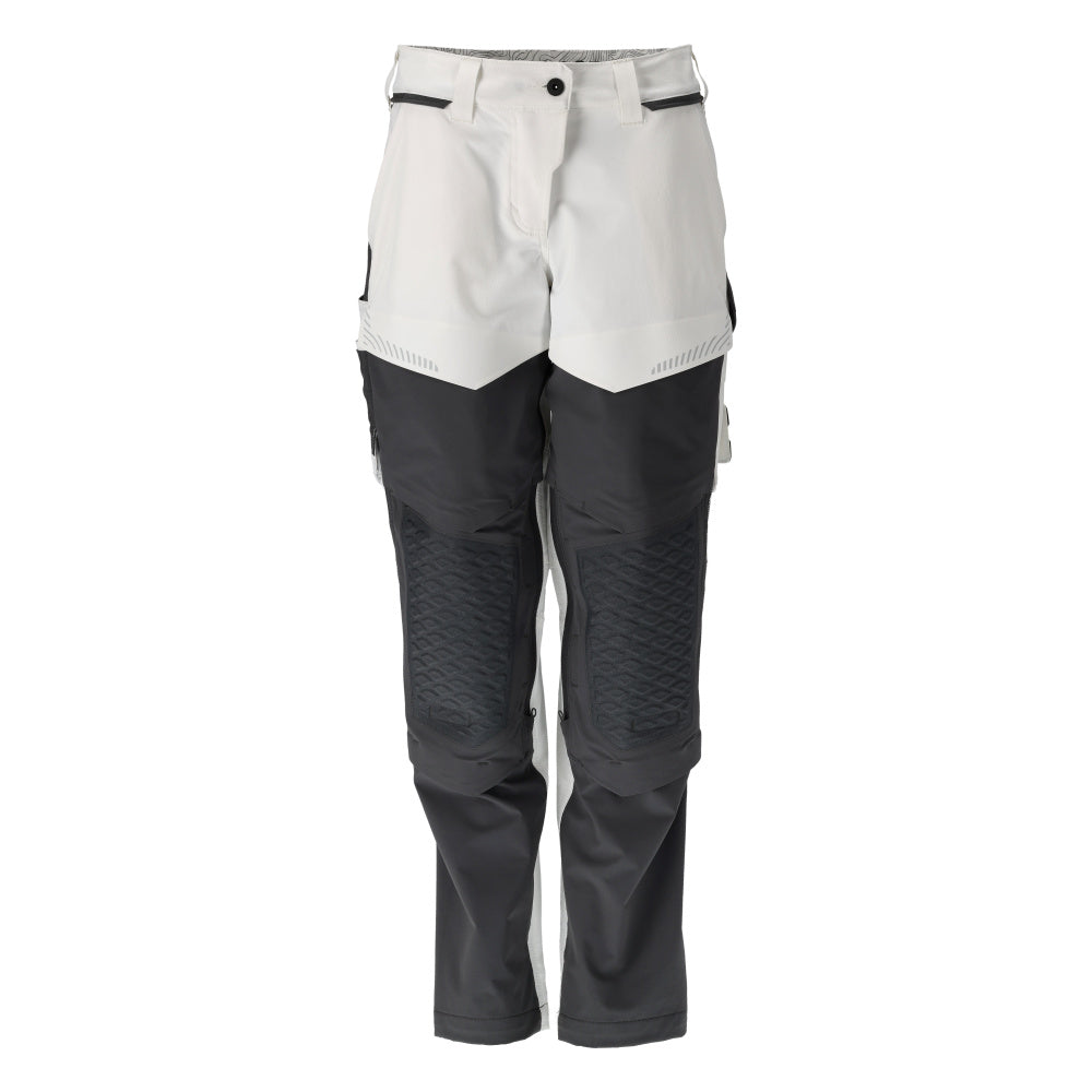 Mascot CUSTOMIZED  Trousers with kneepad pockets 22079 white/stone grey