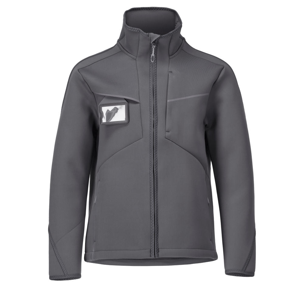 Mascot CUSTOMIZED  Softshell jacket with hood 22086 stone grey