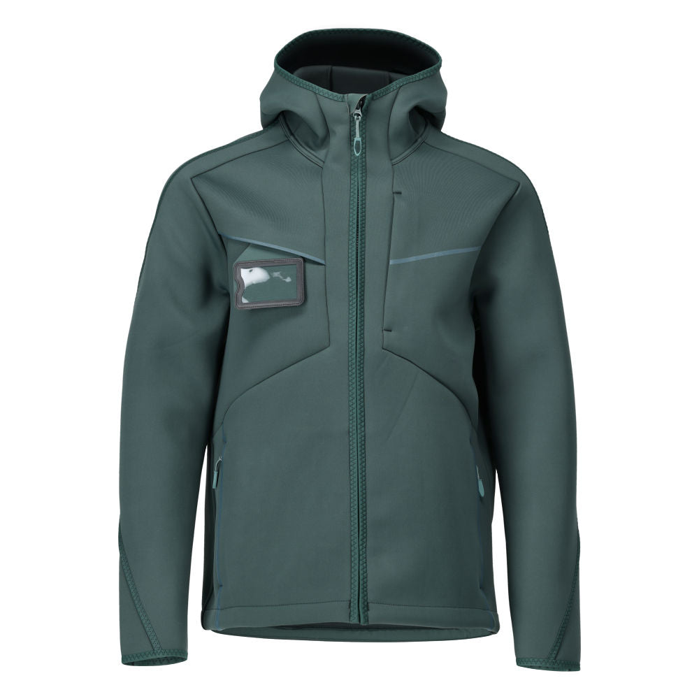 Mascot CUSTOMIZED  Softshell jacket with hood 22086 forest green