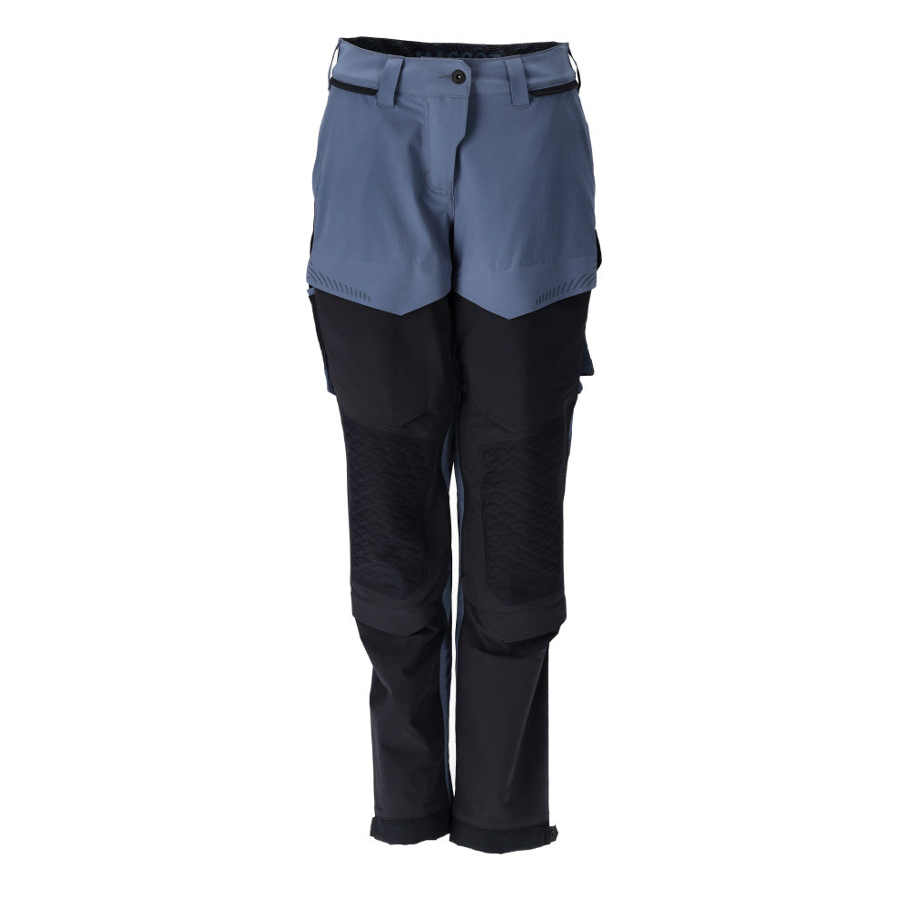 Mascot CUSTOMIZED  Trousers with kneepad pockets 22278 stone blue/dark navy