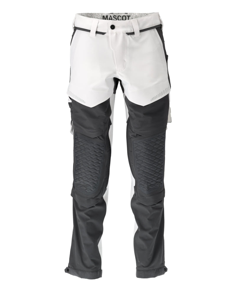 Mascot CUSTOMIZED  Trousers with kneepad pockets 22279 white/stone grey