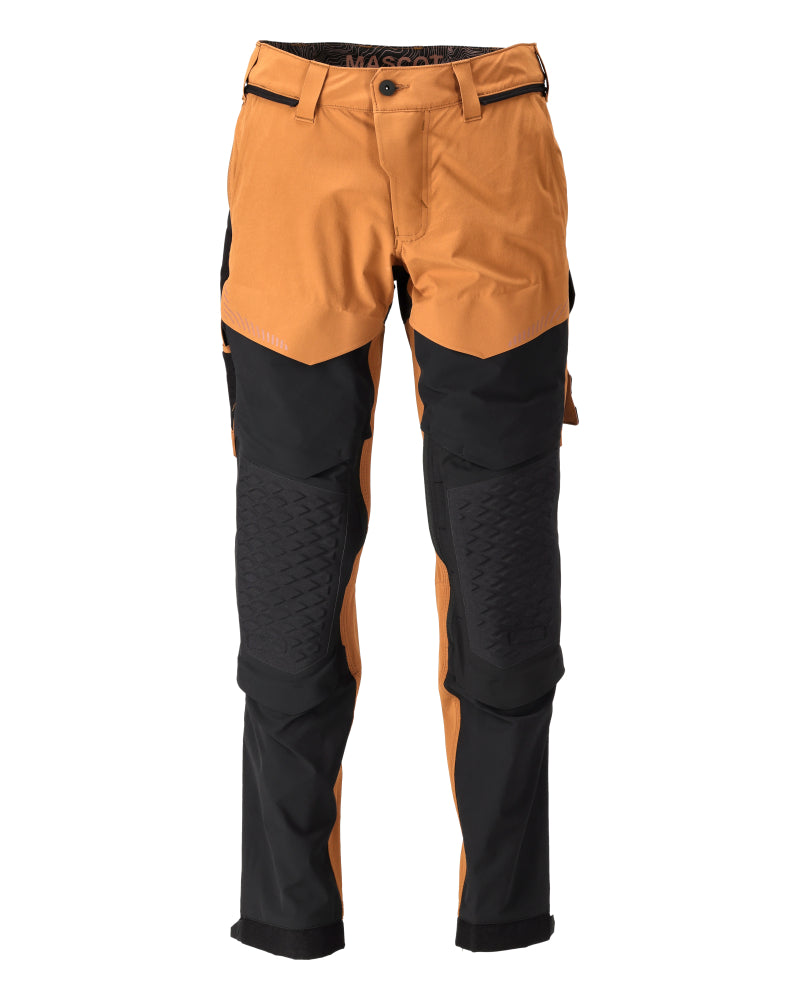 Mascot CUSTOMIZED  Trousers with kneepad pockets 22279 nut brown/black