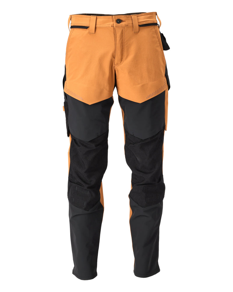 Mascot CUSTOMIZED  Trousers with kneepad pockets 22379 nut brown/black