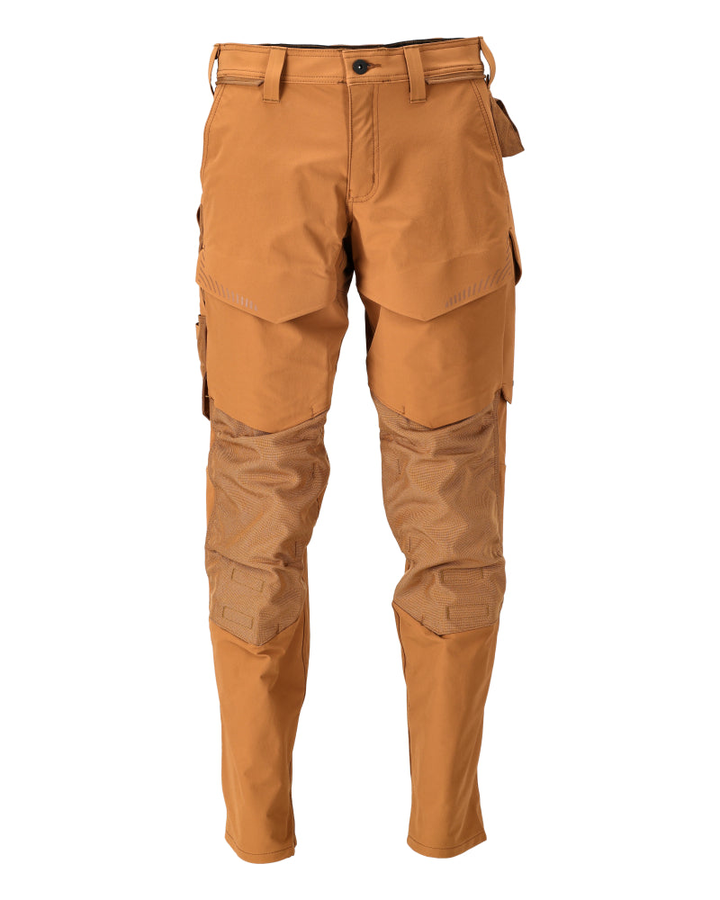 Mascot CUSTOMIZED  Trousers with kneepad pockets 22379 nut brown