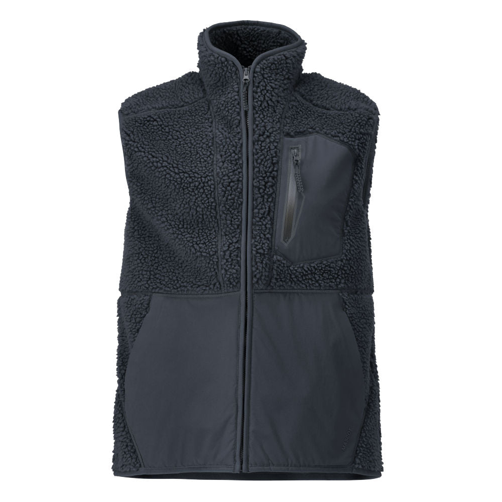 Mascot CUSTOMIZED  Pile gilet with zipper 22465 dark navy