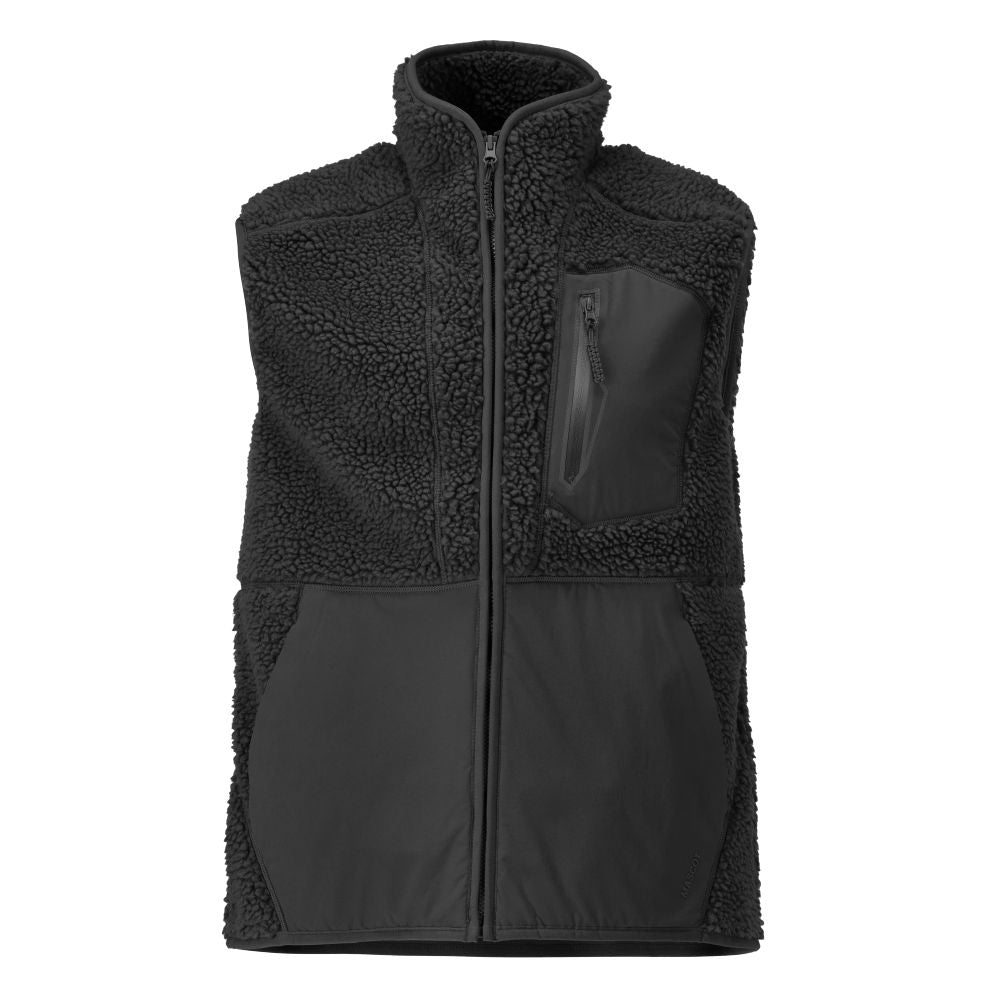 Mascot CUSTOMIZED  Pile gilet with zipper 22465 black