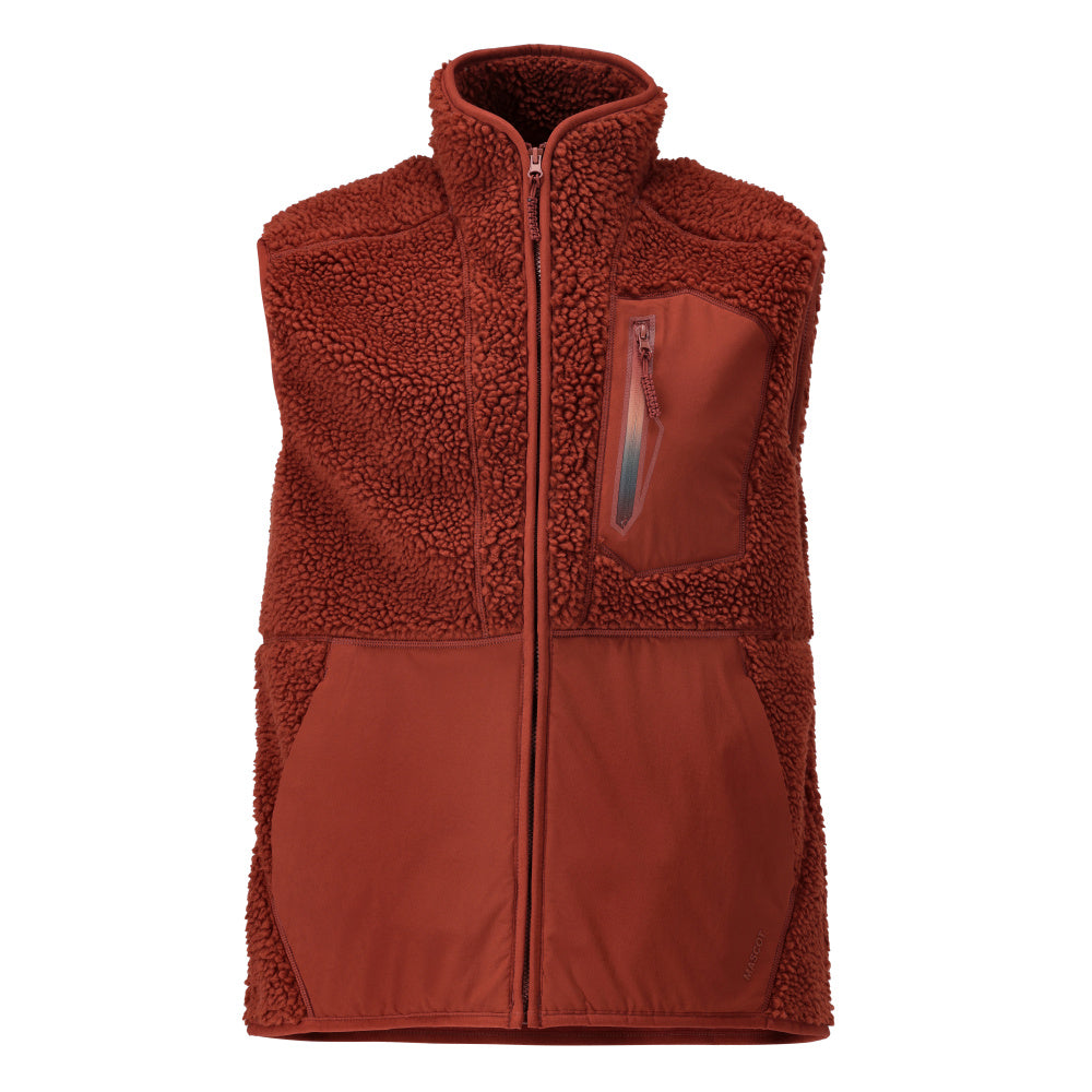 Mascot CUSTOMIZED  Pile gilet with zipper 22465 autumn red