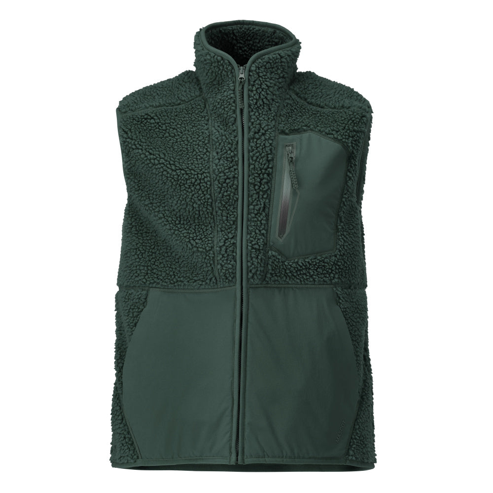 Mascot CUSTOMIZED  Pile gilet with zipper 22465 forest green