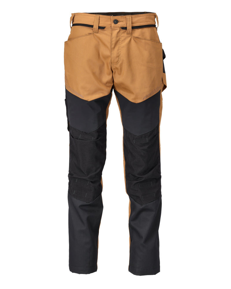 Mascot CUSTOMIZED  Trousers with kneepad pockets 22479 nut brown/black