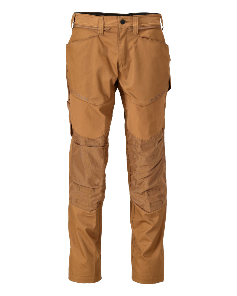 Mascotte PERSONNALISÉE Pantalon avec poches genouillères 22479 marron noisette