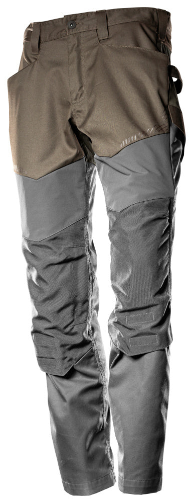 Mascot CUSTOMIZED  Trousers with kneepad pockets 22479 dark sand/stone grey