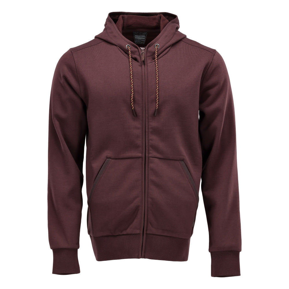 Mascot CUSTOMIZED  Hoodie with zipper 22486 bordeaux