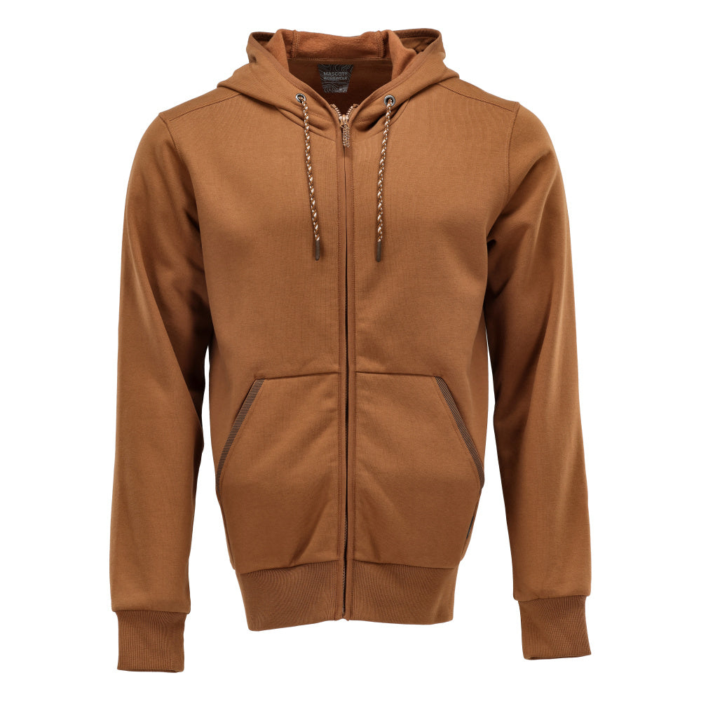Mascot CUSTOMIZED  Hoodie with zipper 22486 nut brown