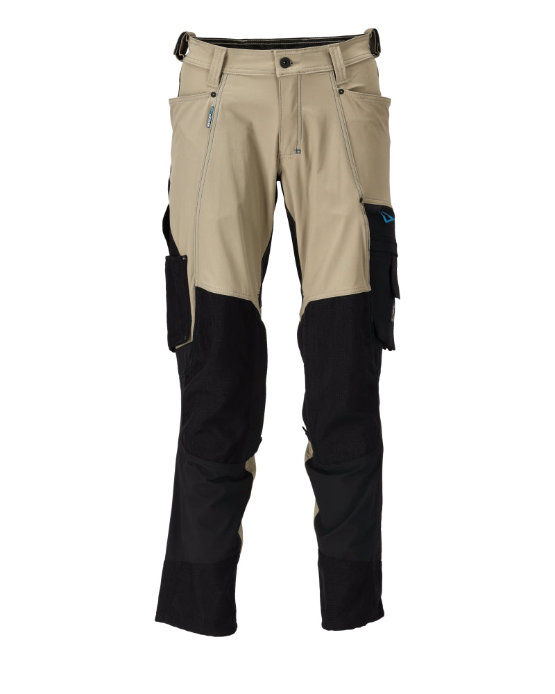 Mascot ADVANCED  Trousers with kneepad pockets 23179 light khaki/black